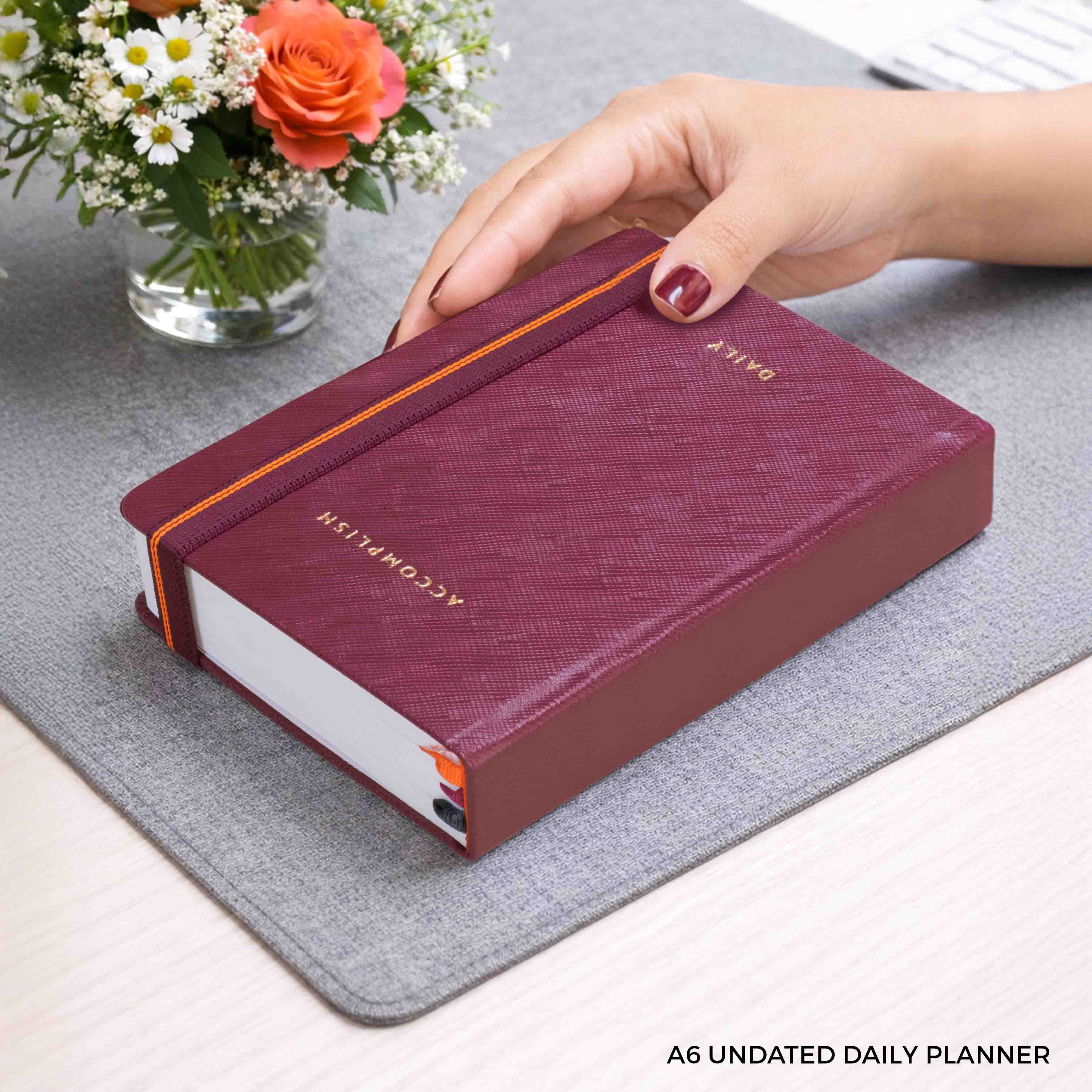 A6 - UNDATED - DAILY PLANNER - HARD COVER - Image 49