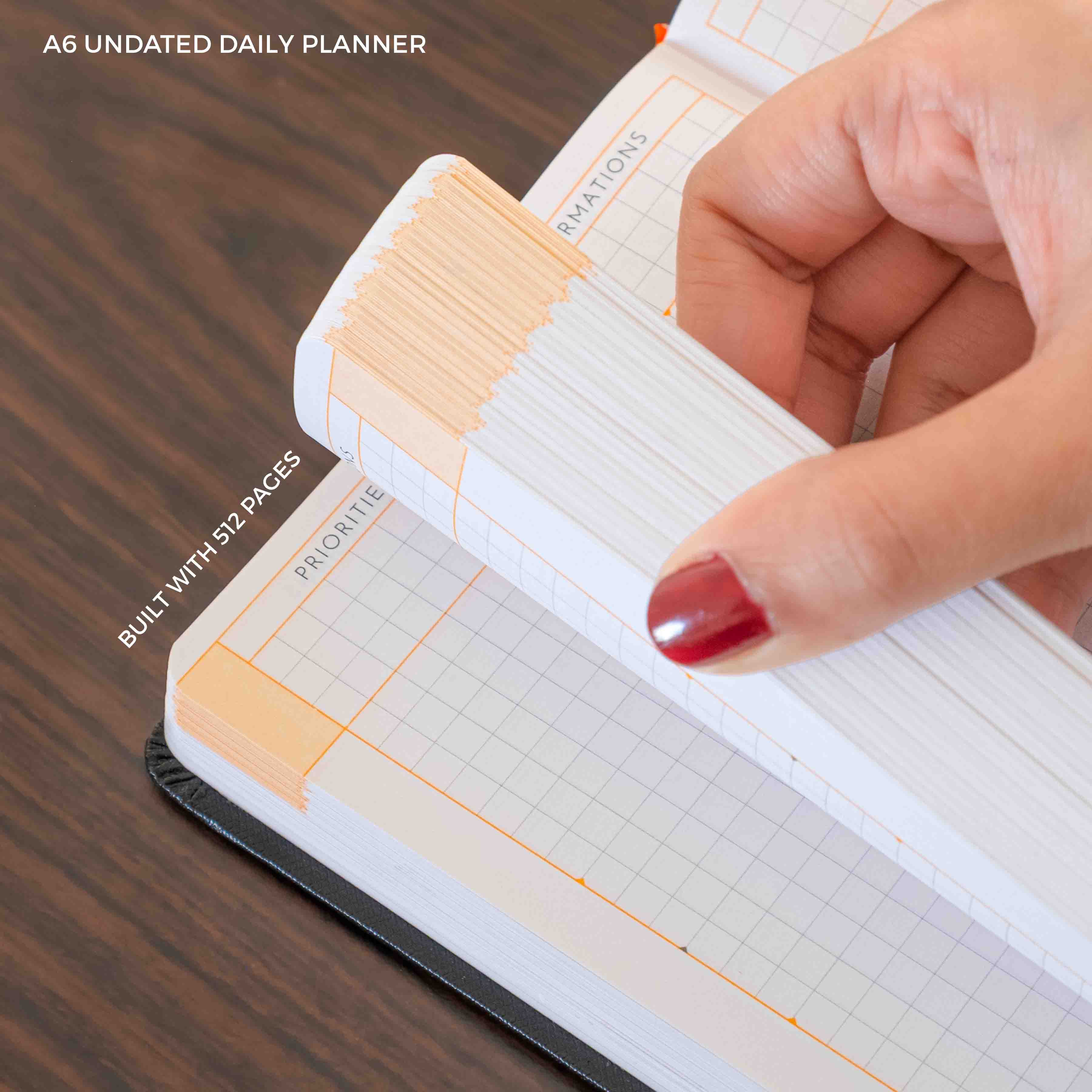 A6 - UNDATED - DAILY PLANNER - HARD COVER - Image 69