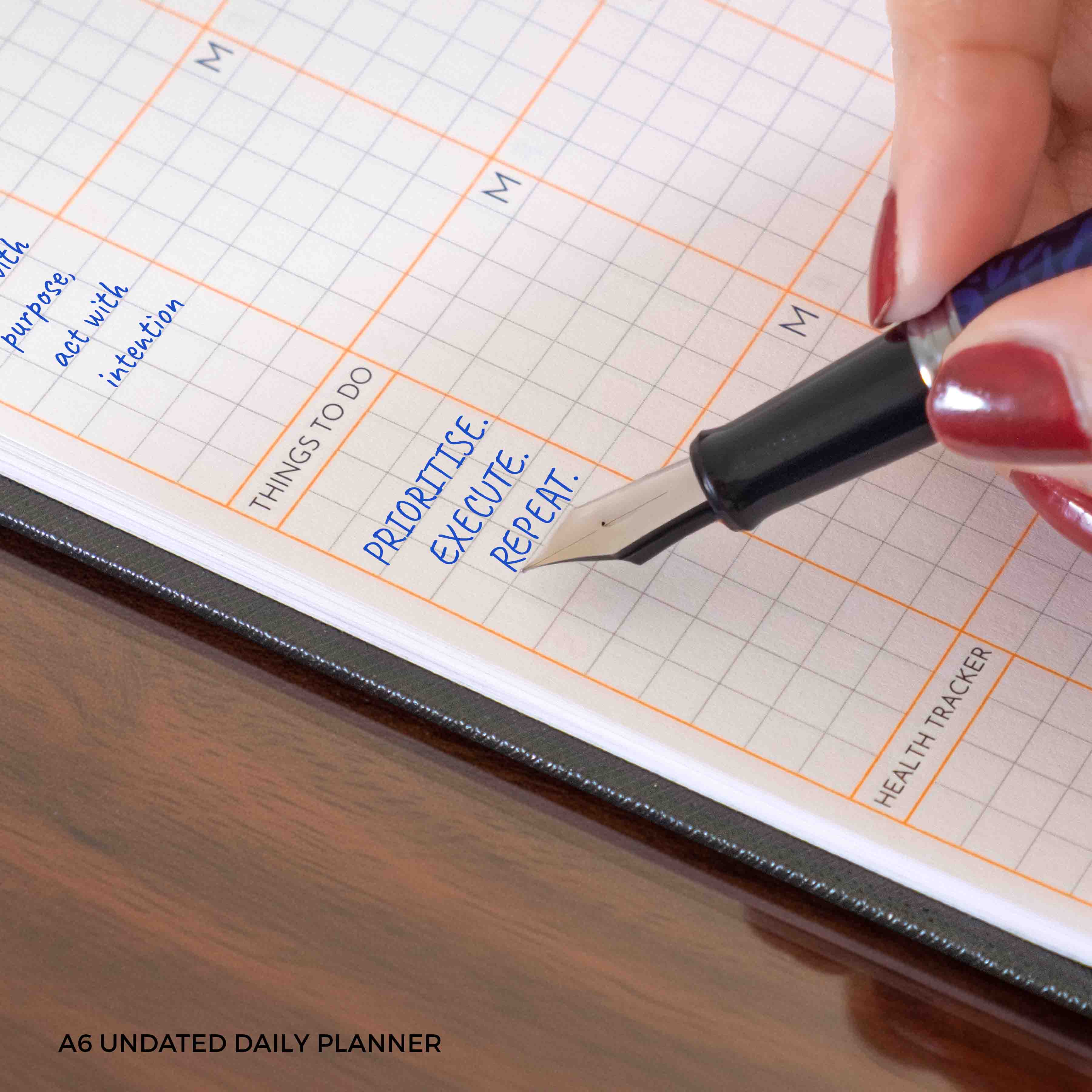 A6 - UNDATED - DAILY PLANNER - HARD COVER - Image 72