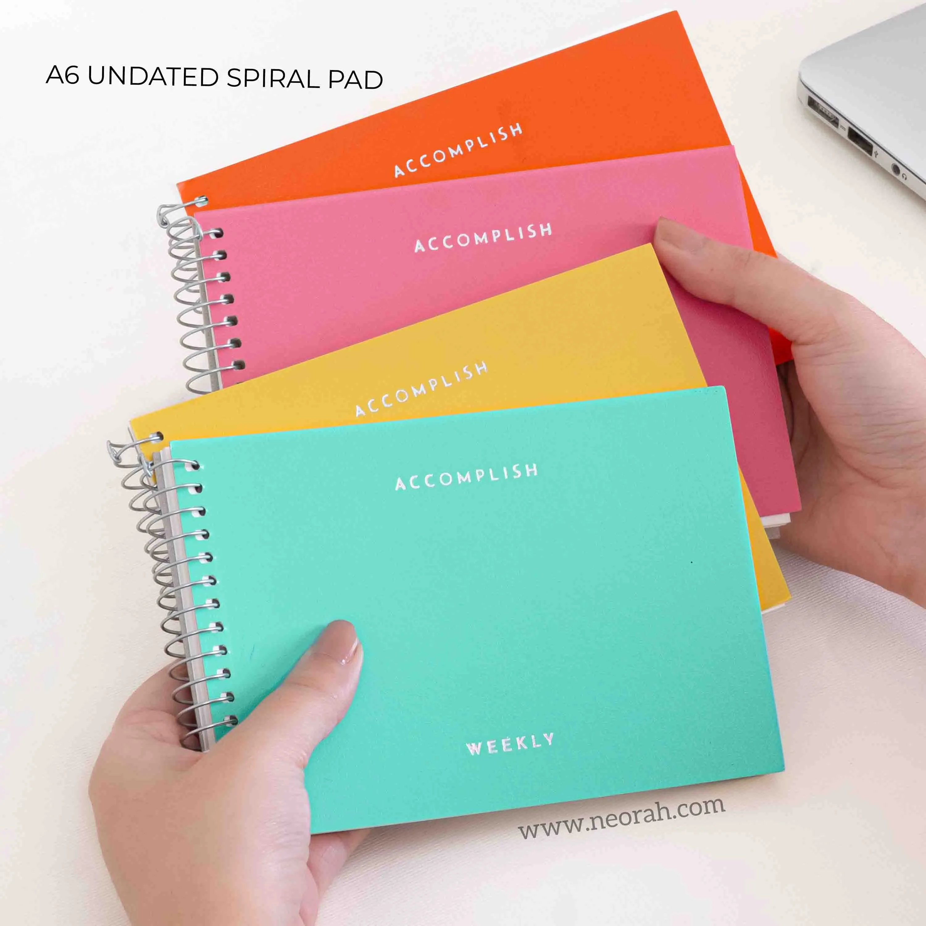 A6- UNDATED PLANNER- SOFT COVER - SPIRAL PAD - Image 18