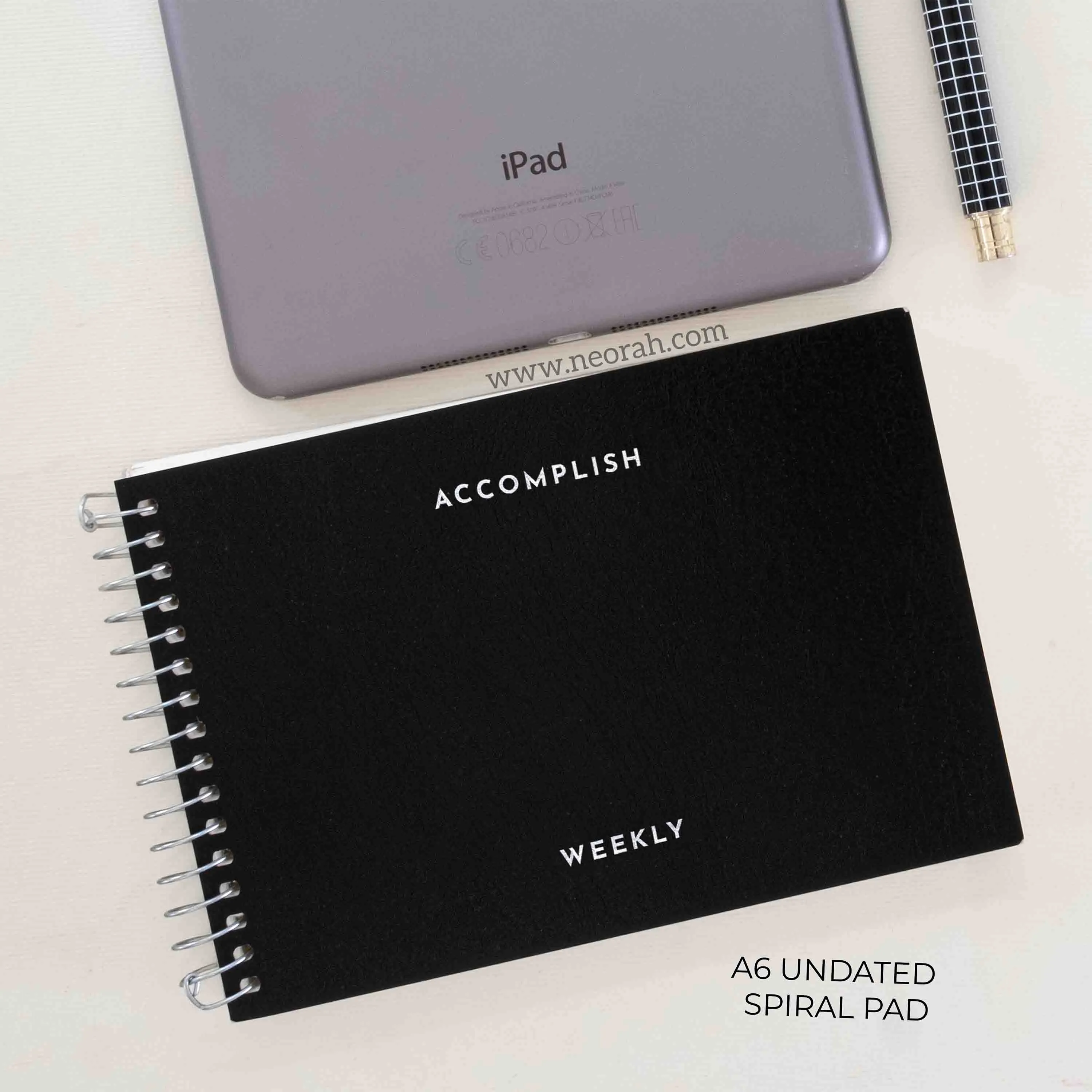 A6- UNDATED PLANNER- SOFT COVER - SPIRAL PAD - Image 43