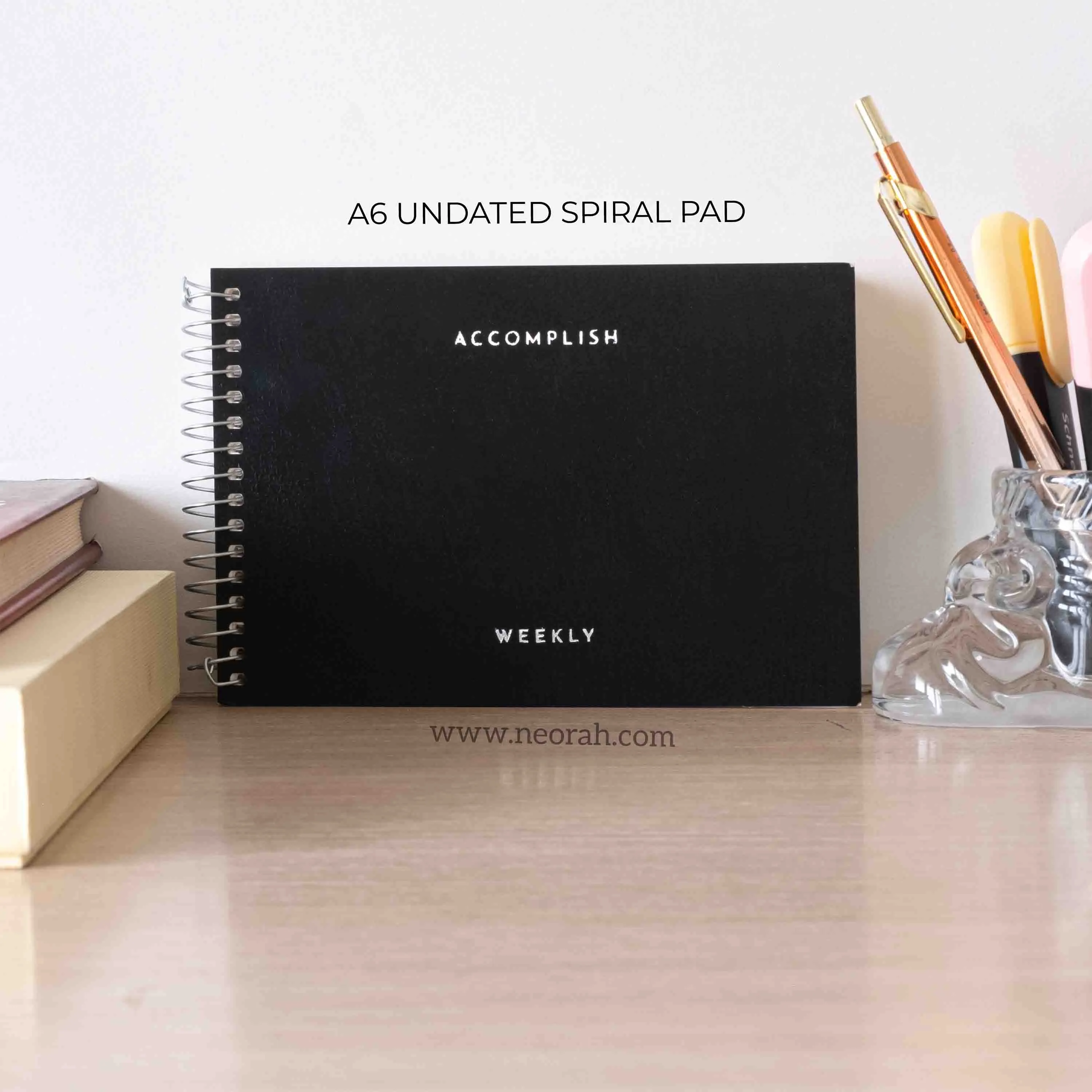 A6- UNDATED PLANNER- SOFT COVER - SPIRAL PAD - Image 44