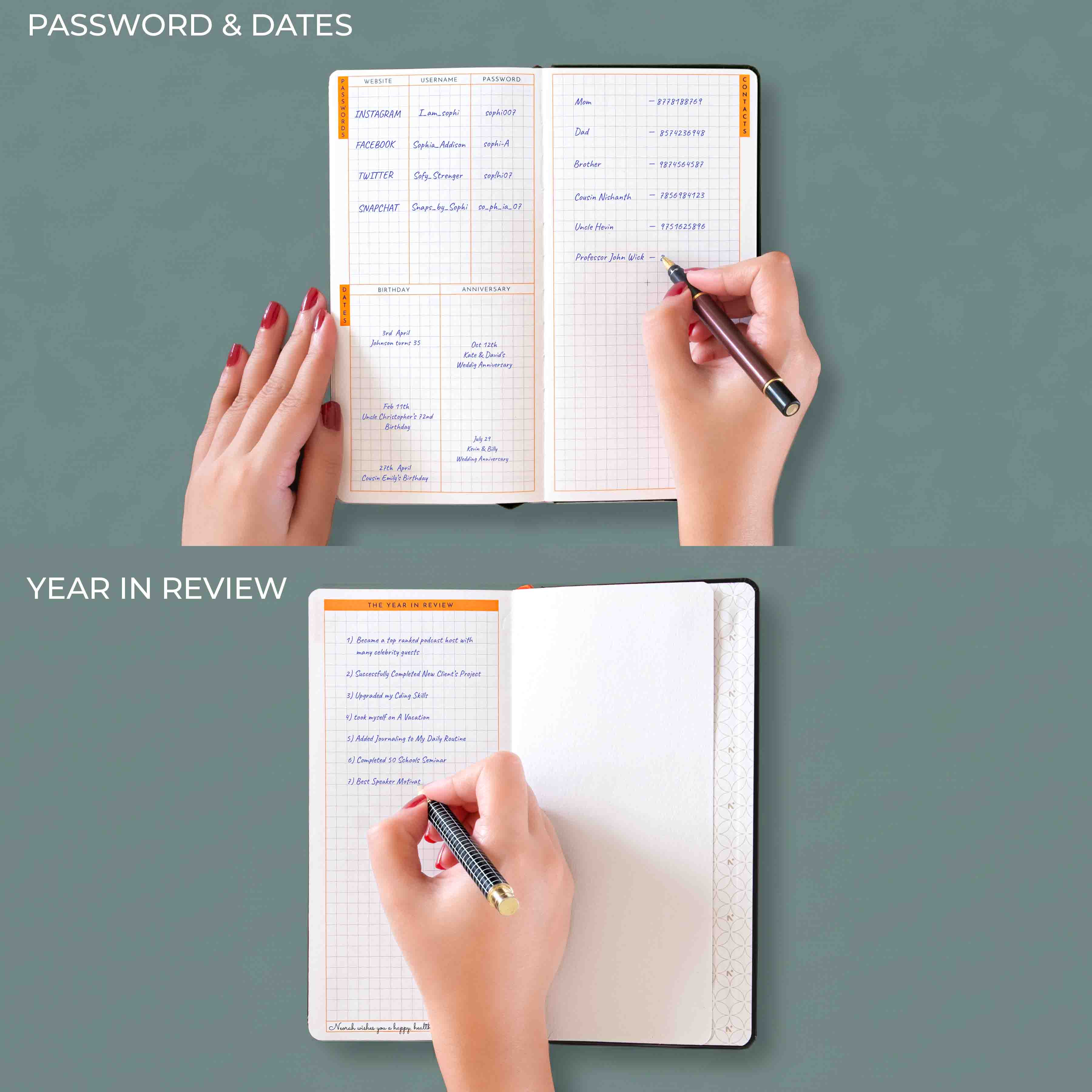 PETITE - UNDATED - WEEKLY PLANNER - HARD COVER - Image 12