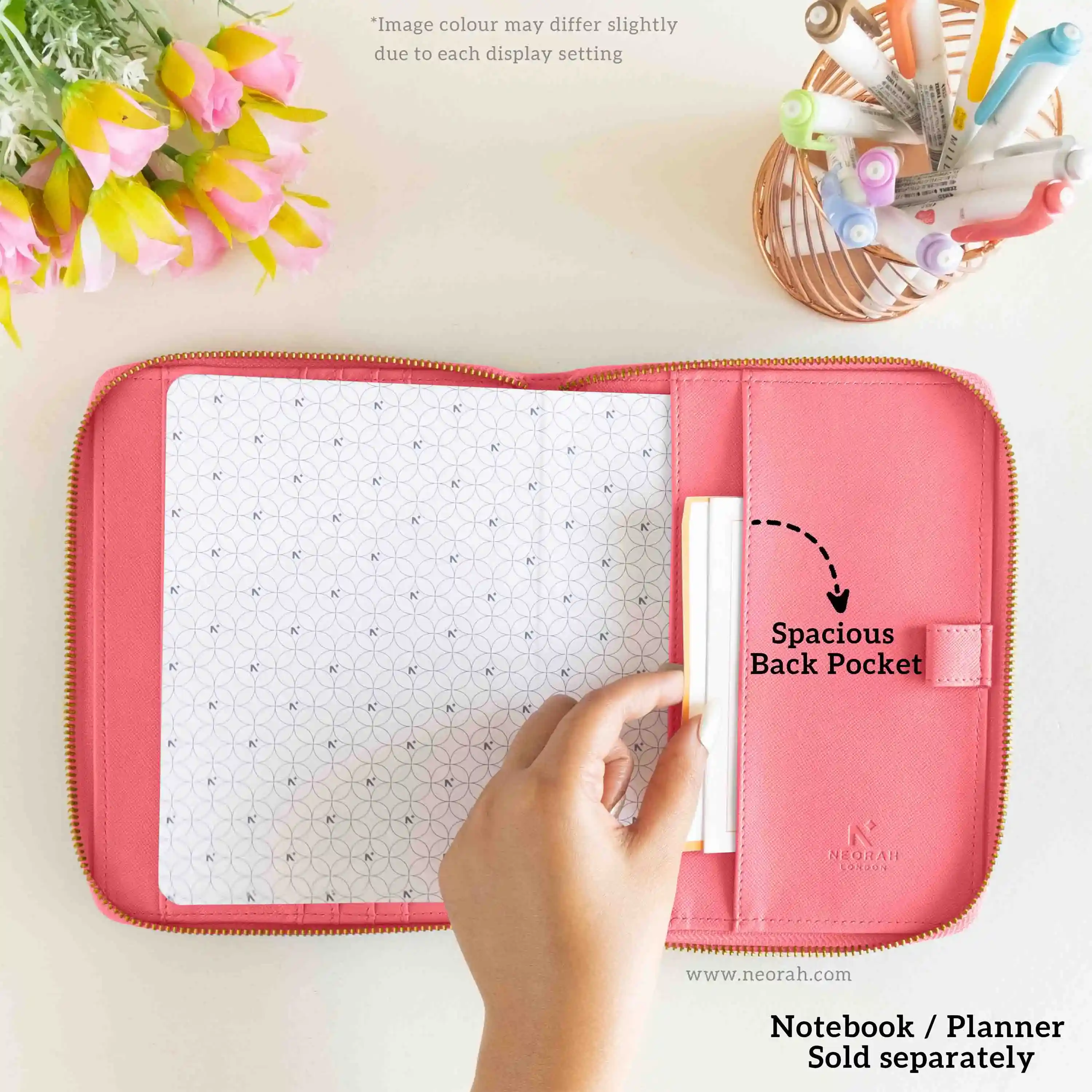 B6 - REFILLABLE QUILTED ORGANISER SLEEVE - ZIP - Image 101