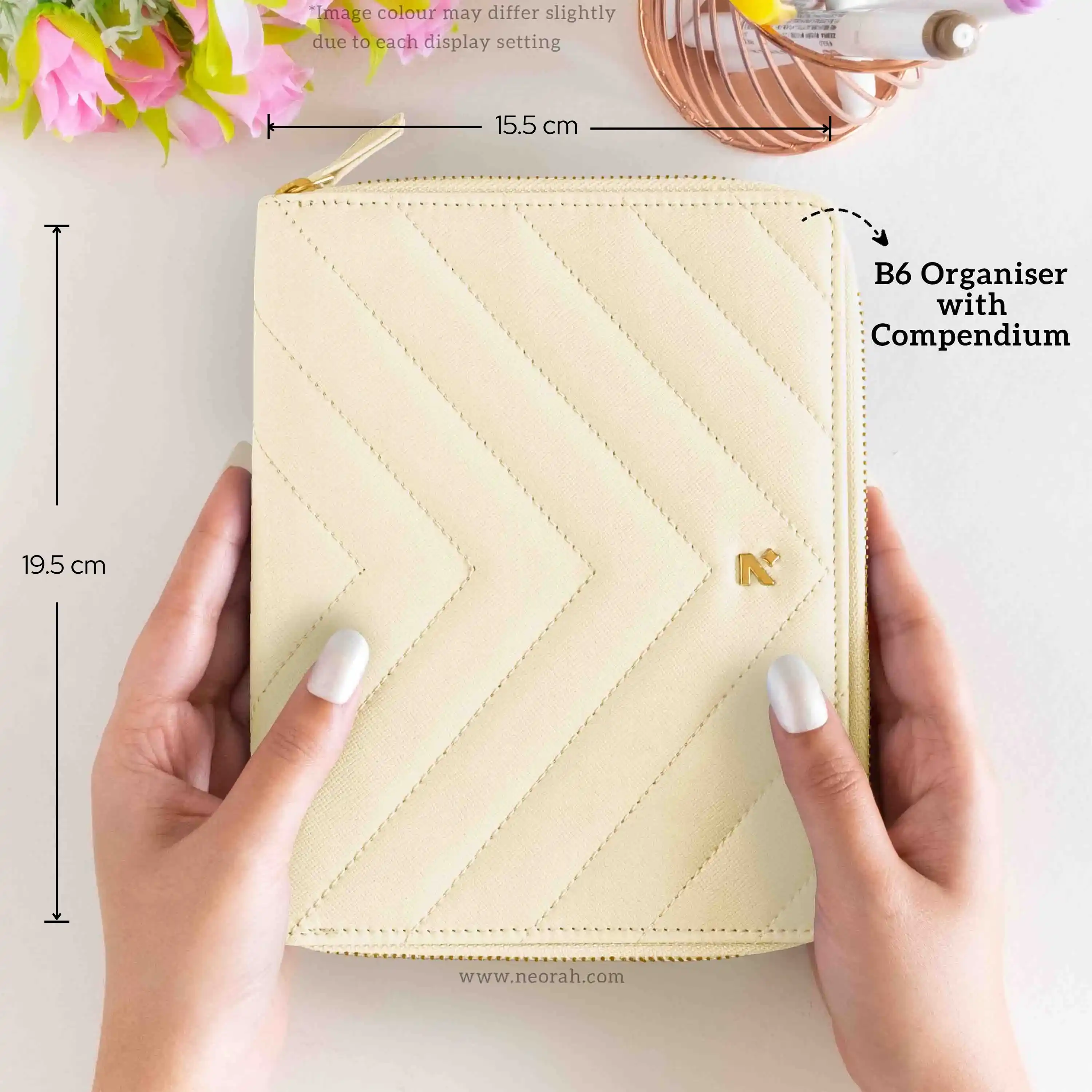 B6 - REFILLABLE QUILTED ORGANISER SLEEVE - ZIP - Image 11