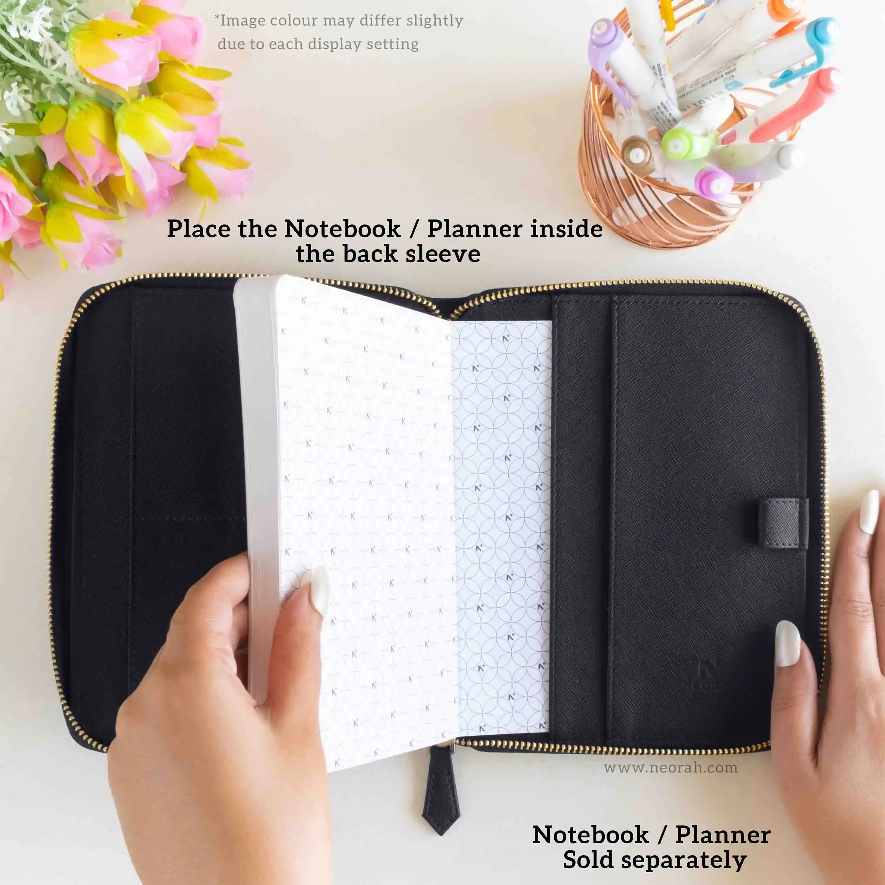 B6 - REFILLABLE QUILTED ORGANISER SLEEVE - ZIP - Image 22