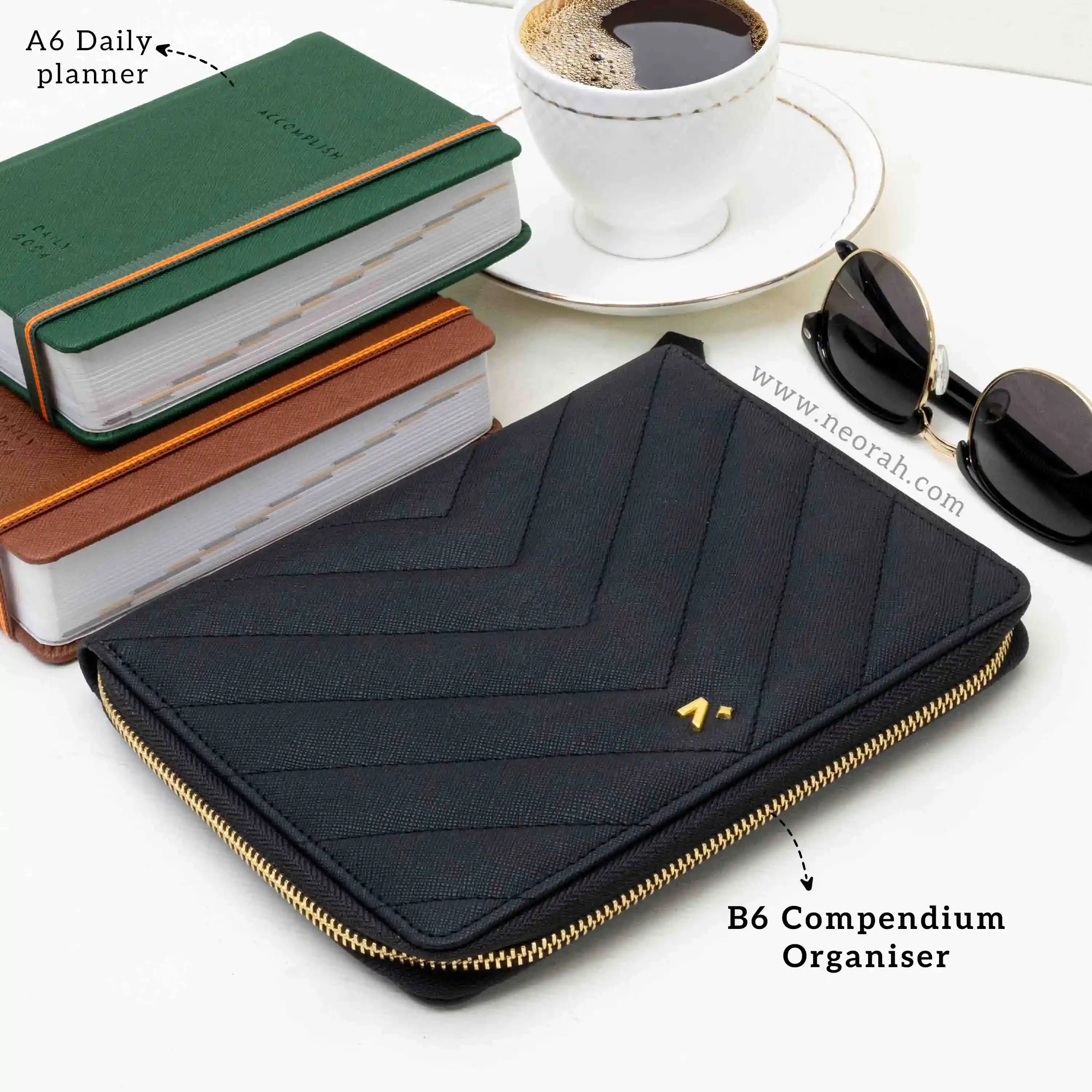 B6 - REFILLABLE QUILTED ORGANISER SLEEVE - ZIP - Image 25