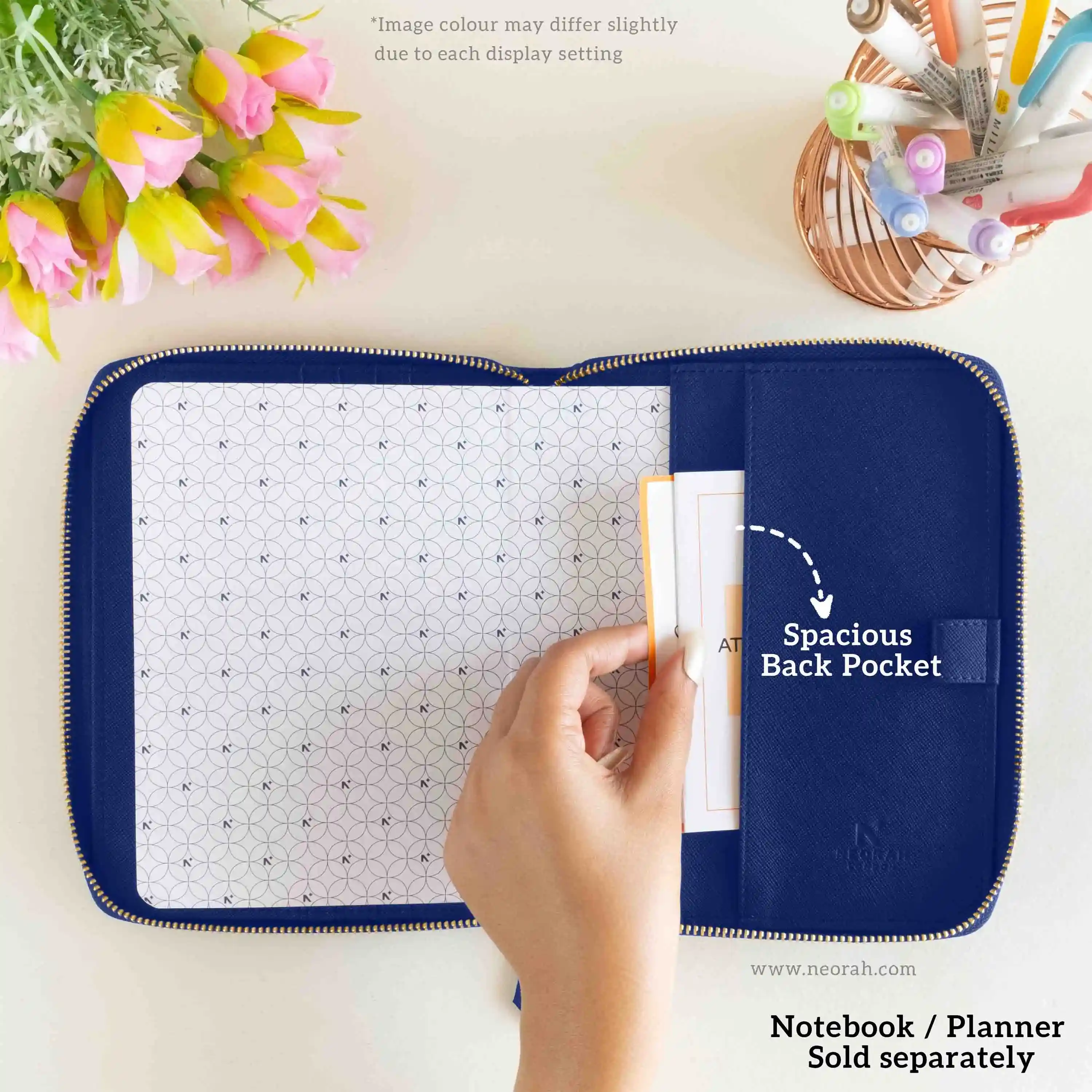 B6 - REFILLABLE QUILTED ORGANISER SLEEVE - ZIP - Image 42