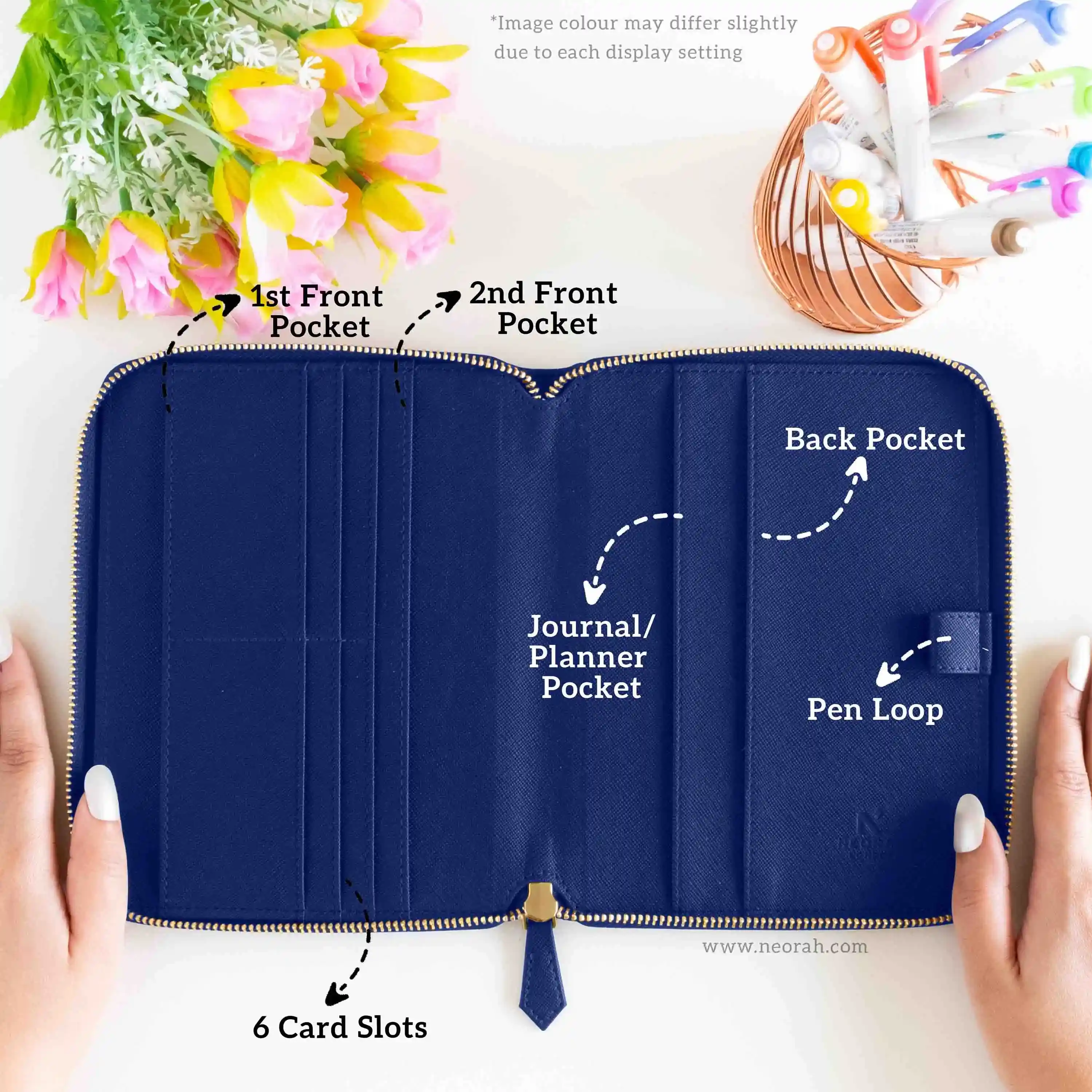 B6 - REFILLABLE QUILTED ORGANISER SLEEVE - ZIP - Image 44