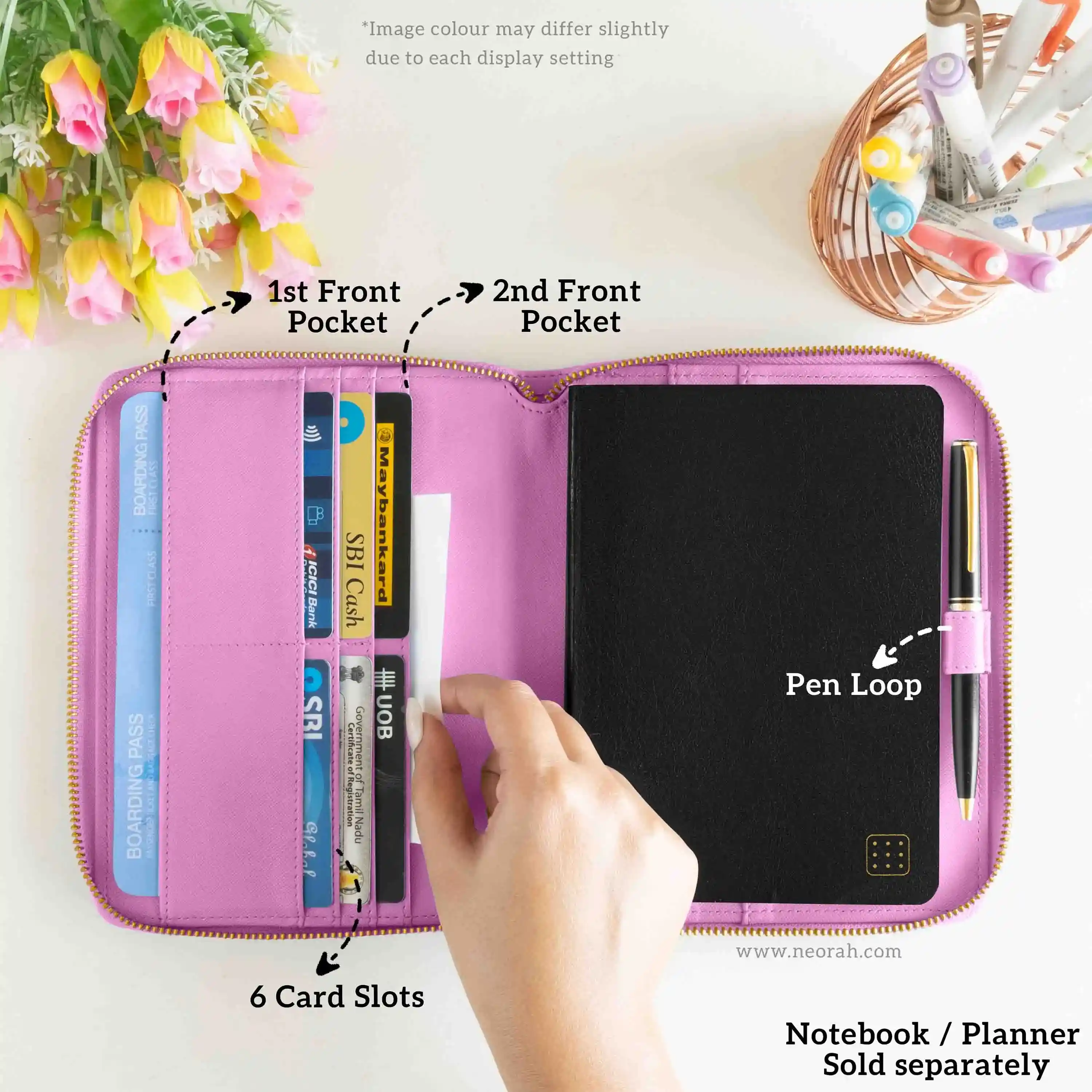 B6 - REFILLABLE QUILTED ORGANISER SLEEVE - ZIP - Image 49