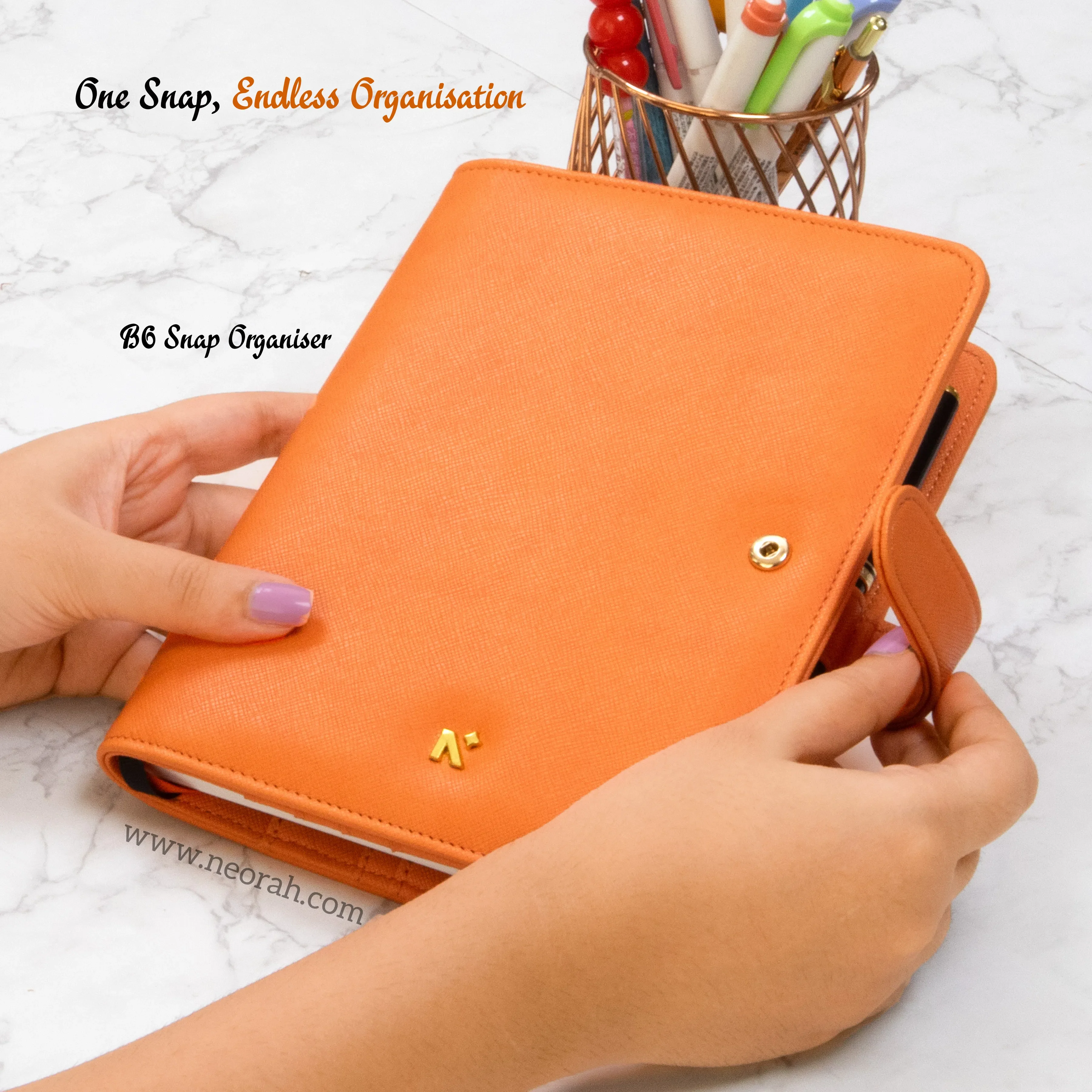 B6 - REFILLABLE ORGANISER SLEEVE - SNAP BUTTON - Image 144