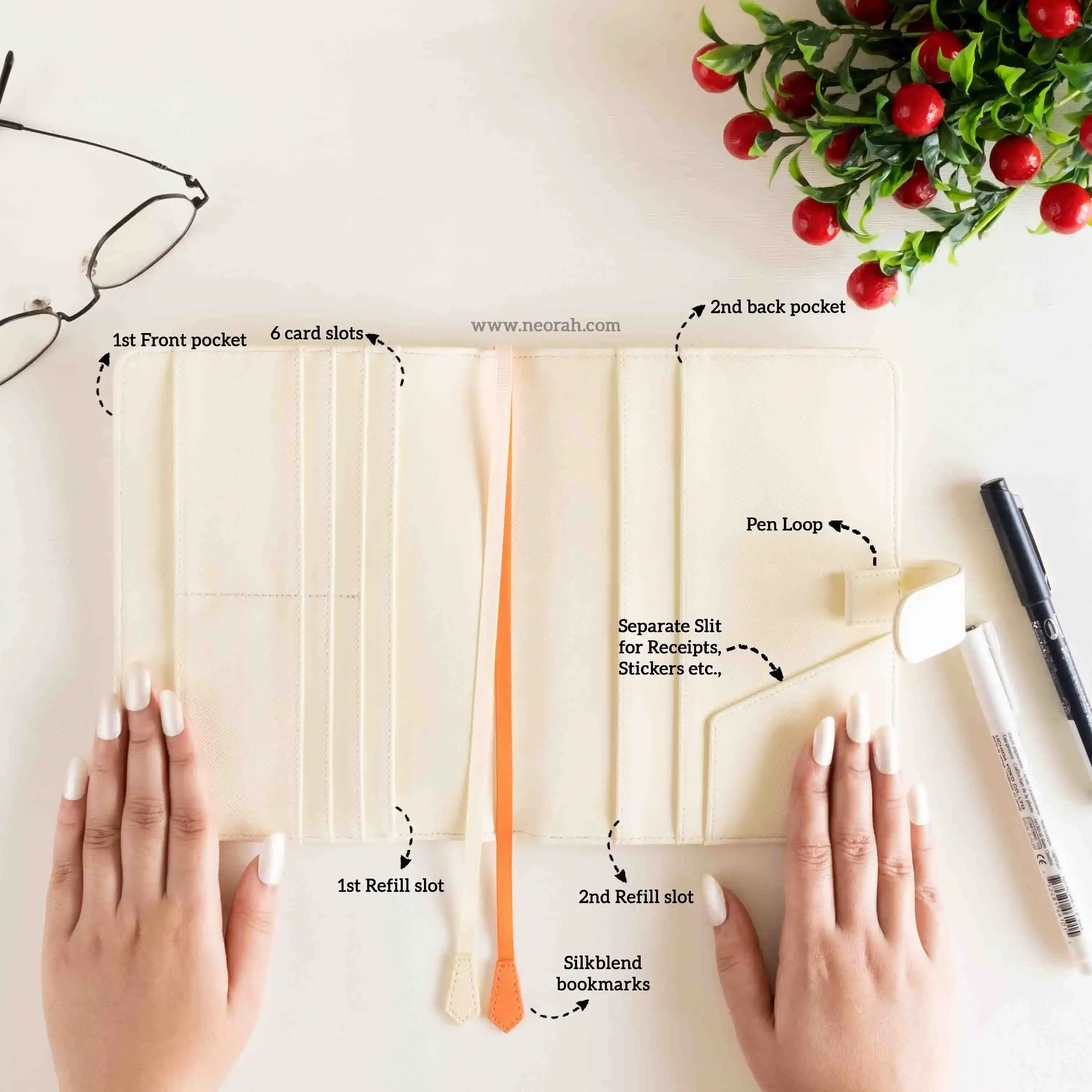 B6 - REFILLABLE ORGANISER SLEEVE - SNAP BUTTON - Image 17