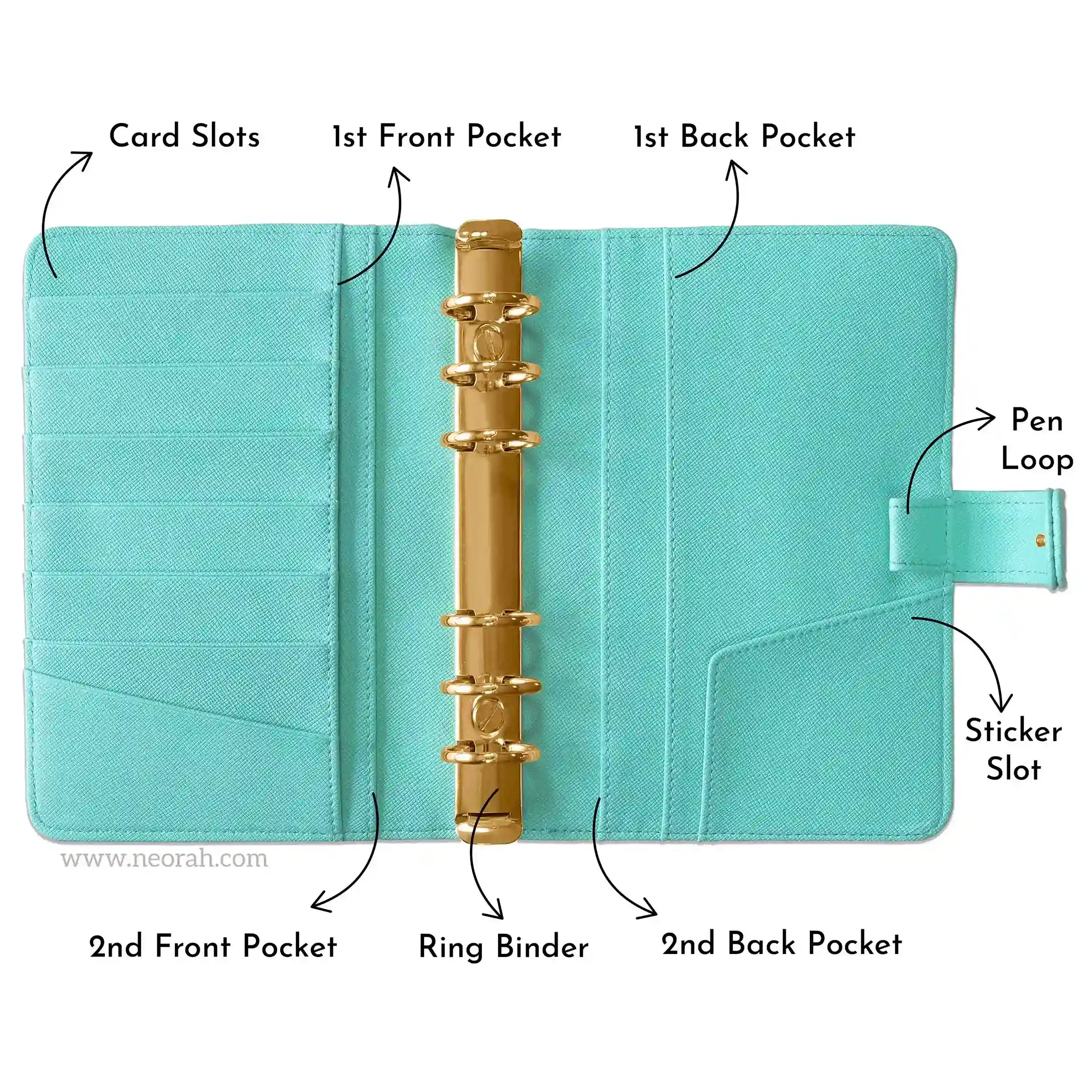 B6 - RING BINDER ORGANISER - SNAP BUTTON - Image 40