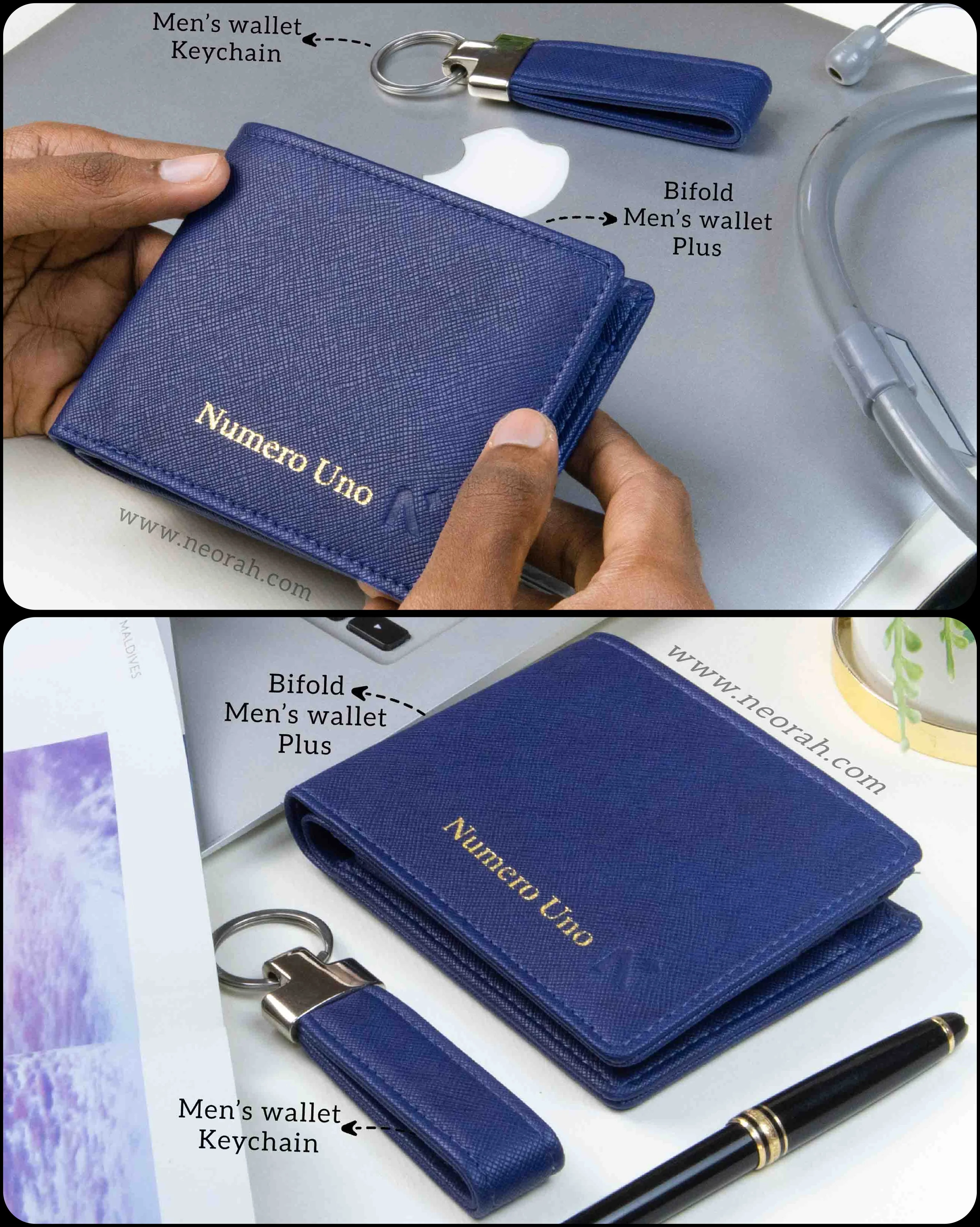 DAPPER PLUS - BIFOLD WALLET FOR MEN WITH FLAP + KEYCHAIN - Image 34
