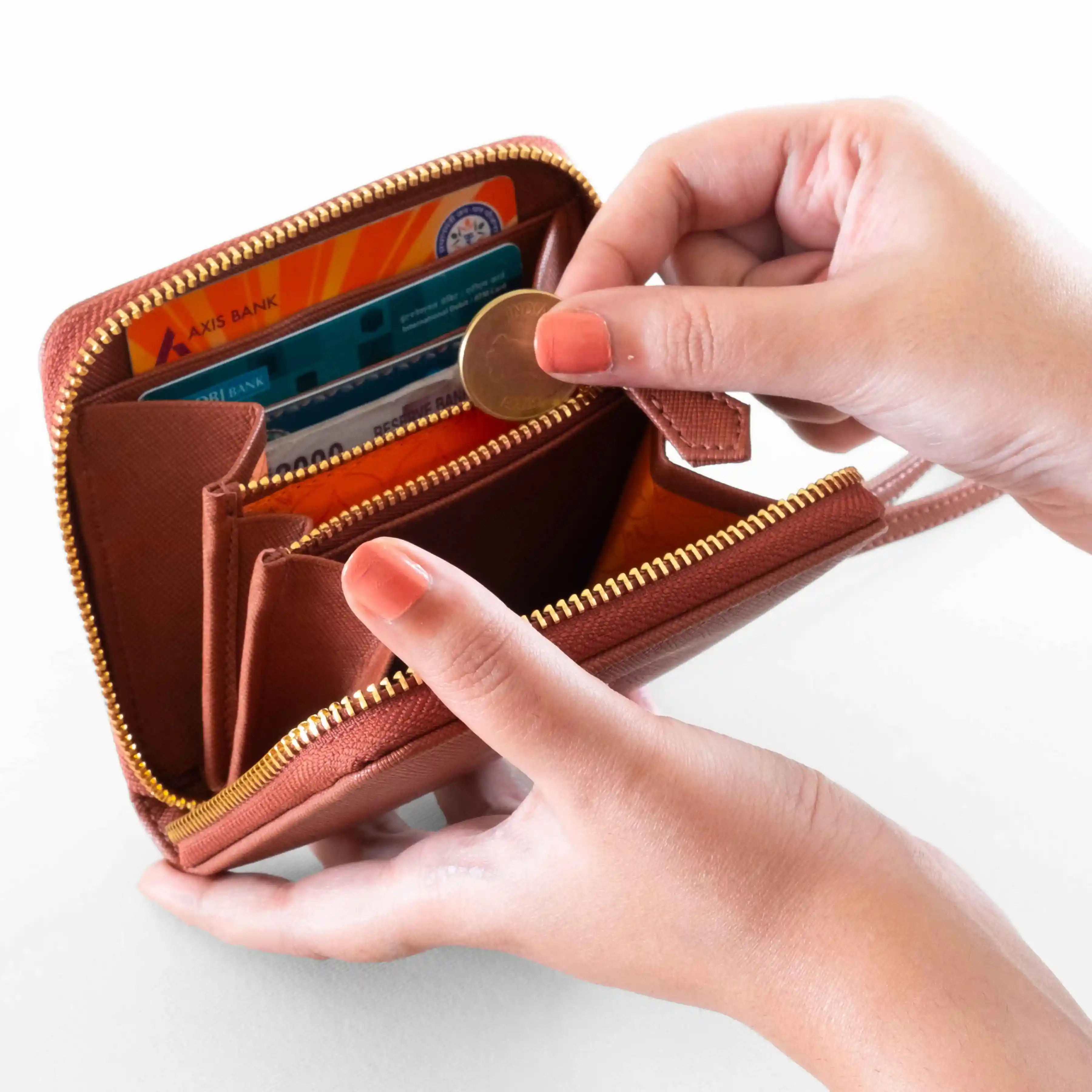 BIJOU - WOMEN ZIP AROUND WALLET WITH WRISTLET - Image 11