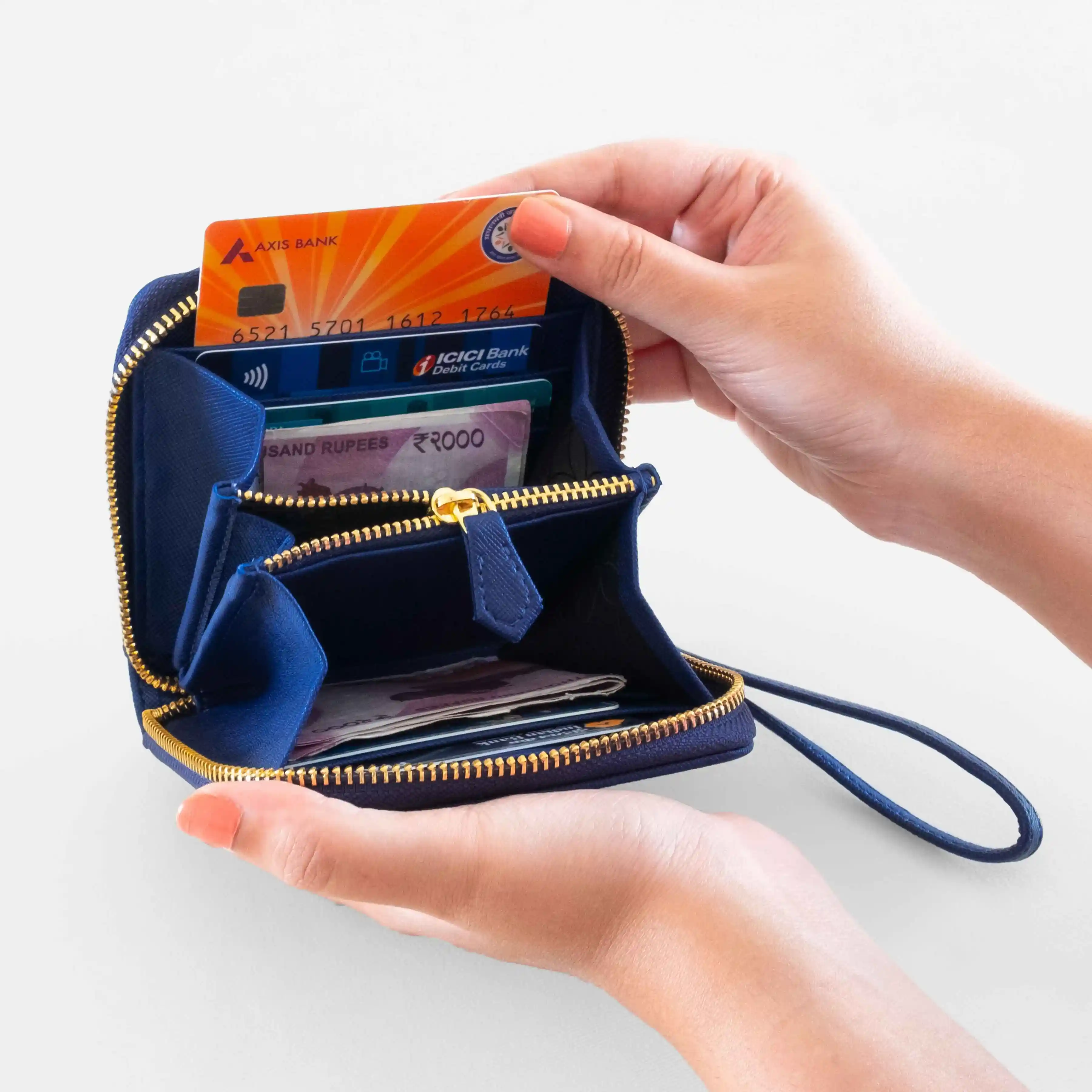 BIJOU - WOMEN ZIP AROUND WALLET WITH WRISTLET - Image 17
