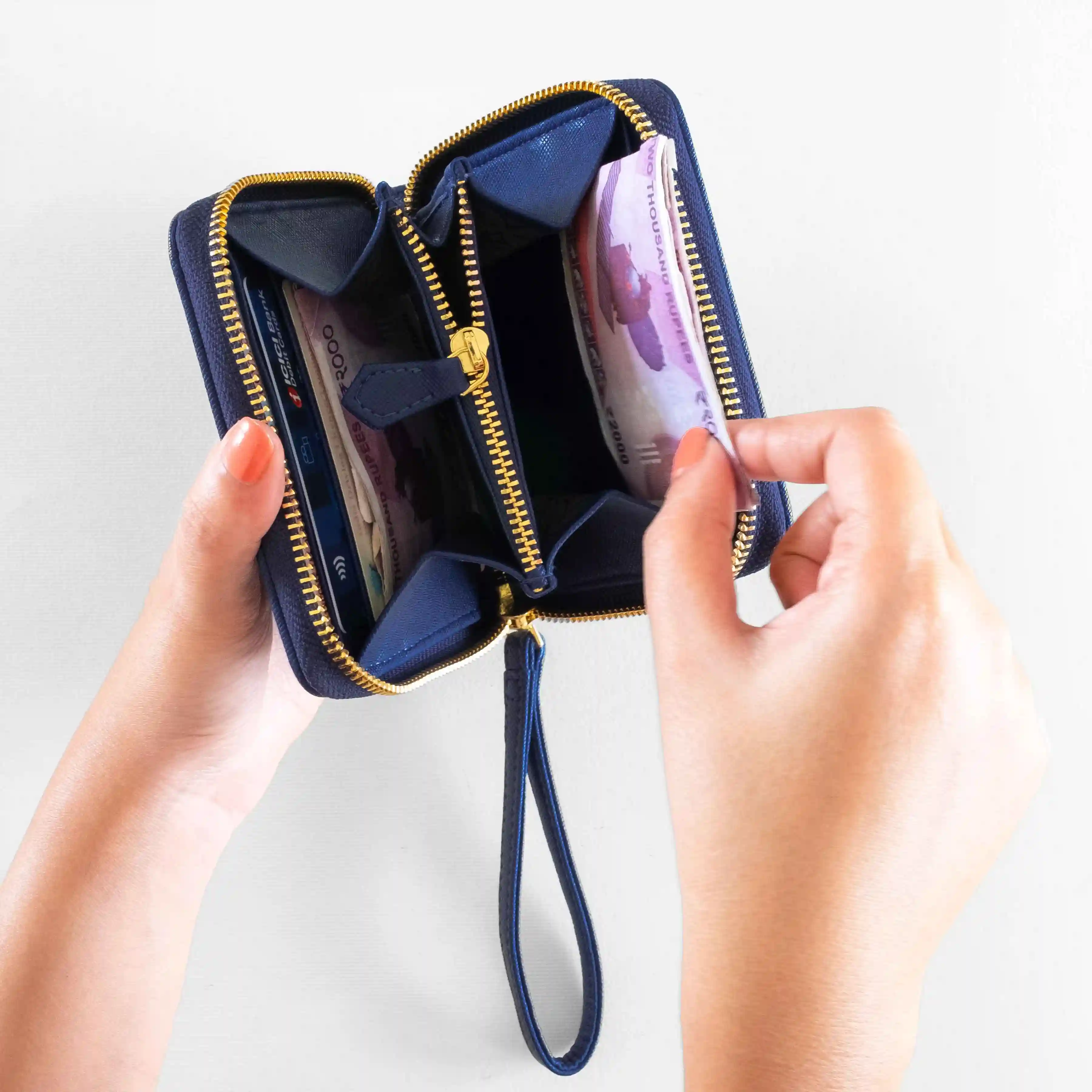 BIJOU - WOMEN ZIP AROUND WALLET WITH WRISTLET - Image 22