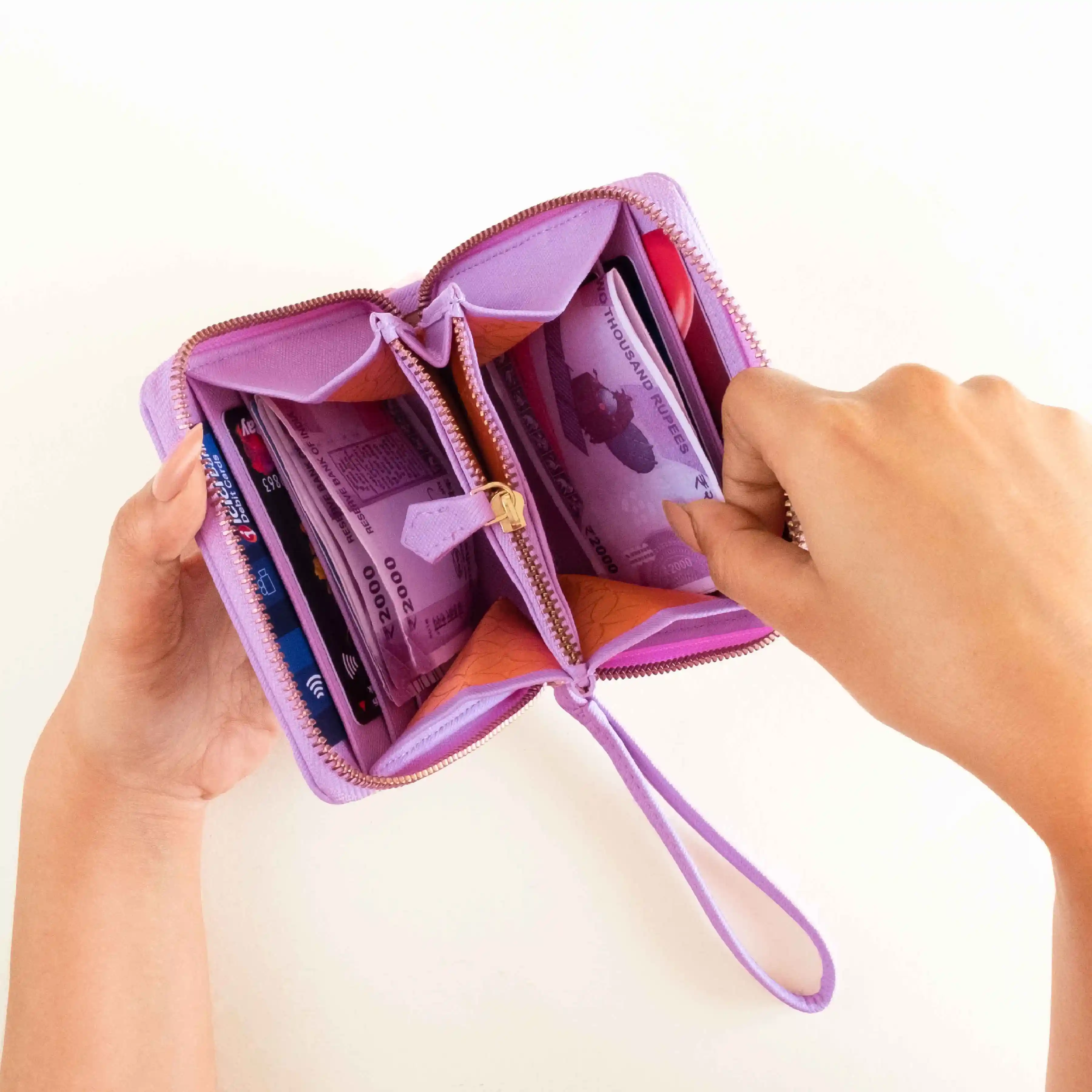 BIJOU - WOMEN ZIP AROUND WALLET WITH WRISTLET - Image 27