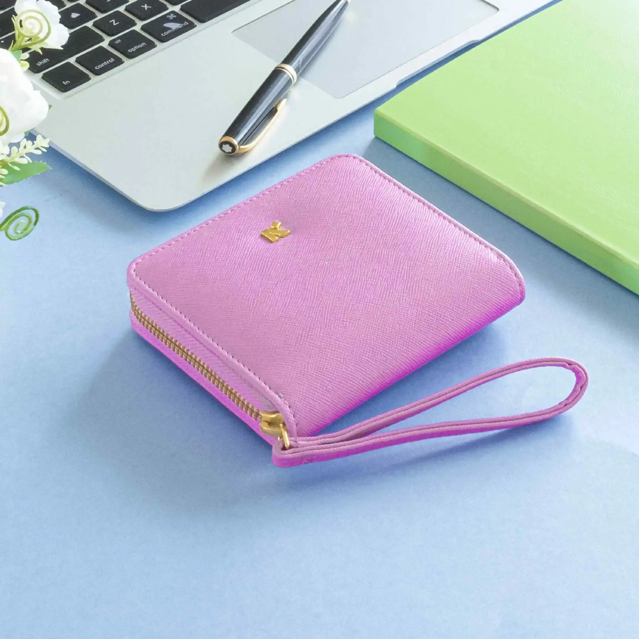 BIJOU - WOMEN ZIP AROUND WALLET WITH WRISTLET - Image 29
