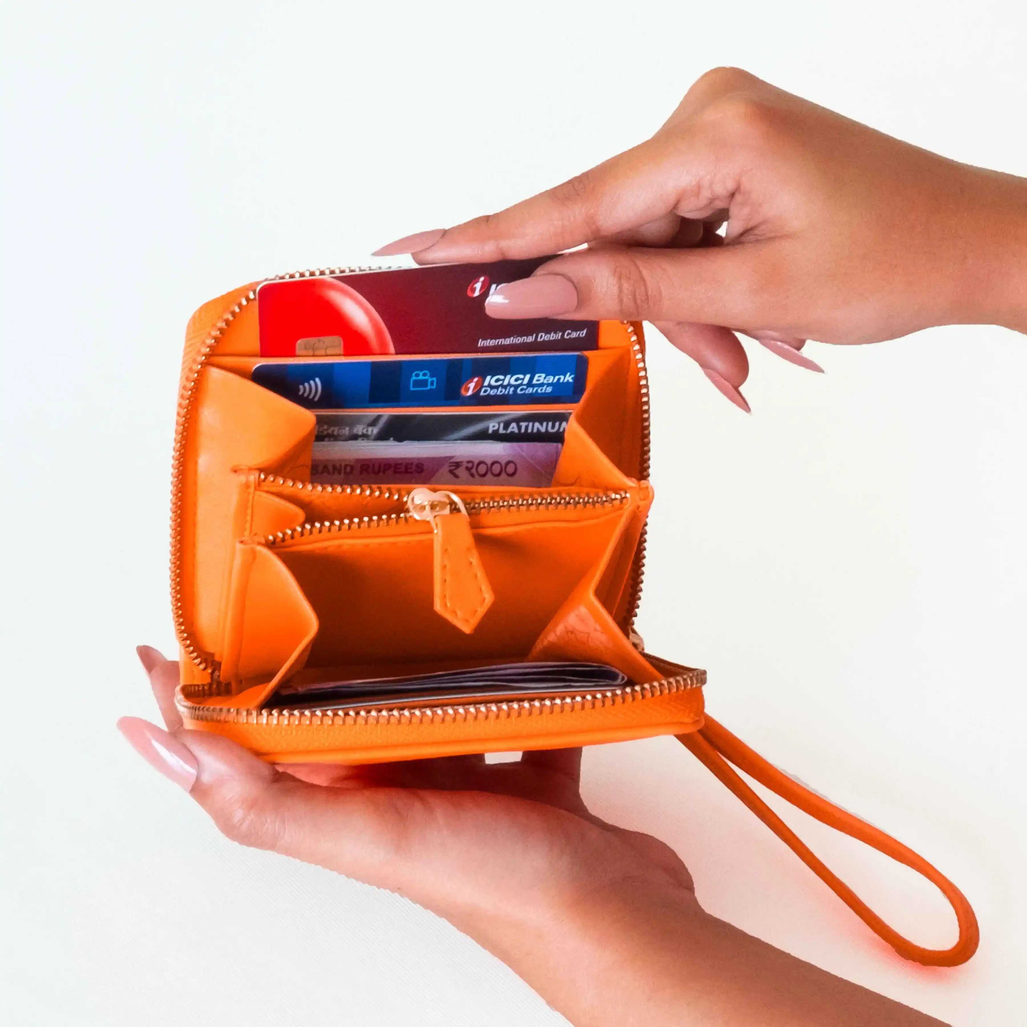 BIJOU - WOMEN ZIP AROUND WALLET WITH WRISTLET - Image 42