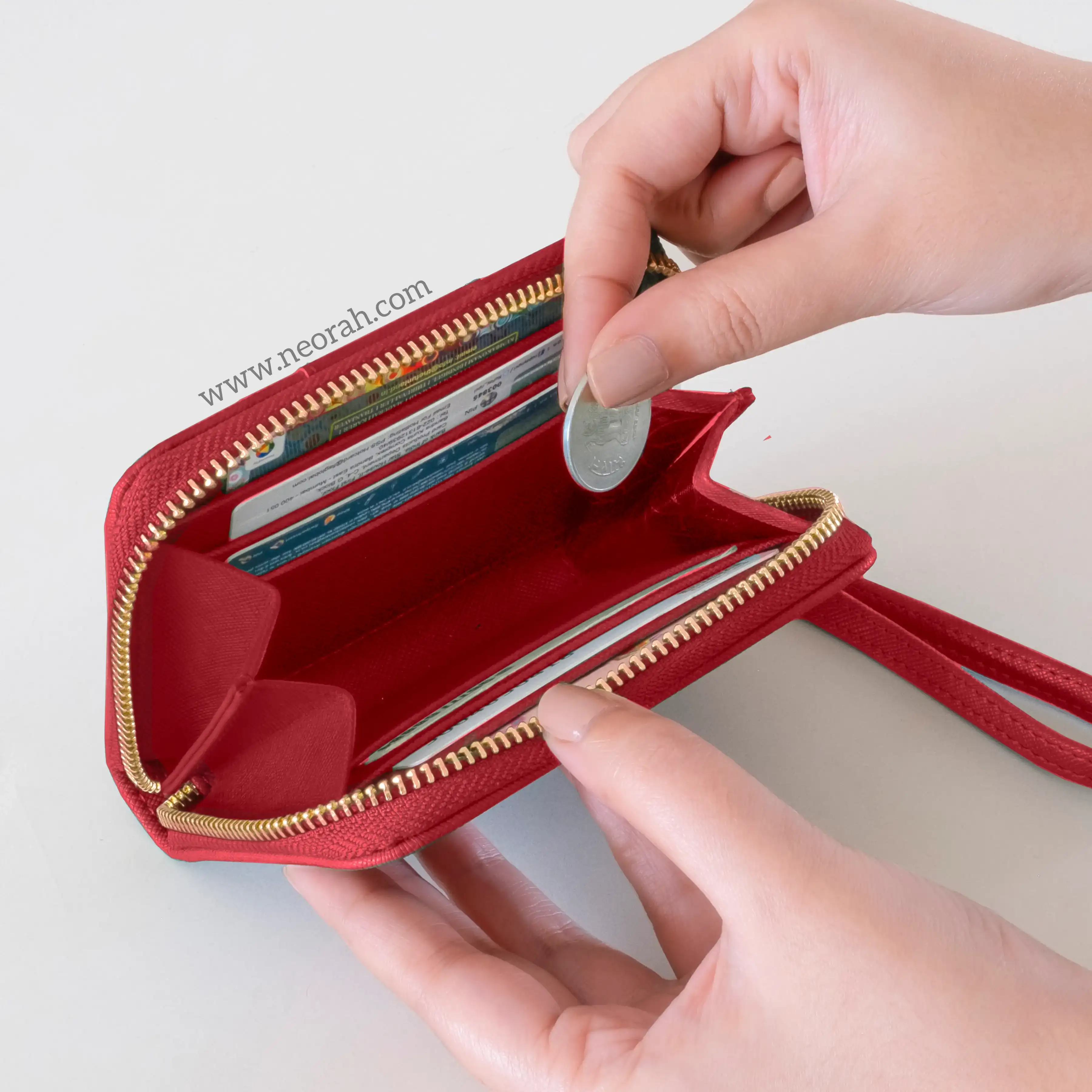 BIJOU - WOMEN ZIP AROUND WALLET WITH WRISTLET - Image 67