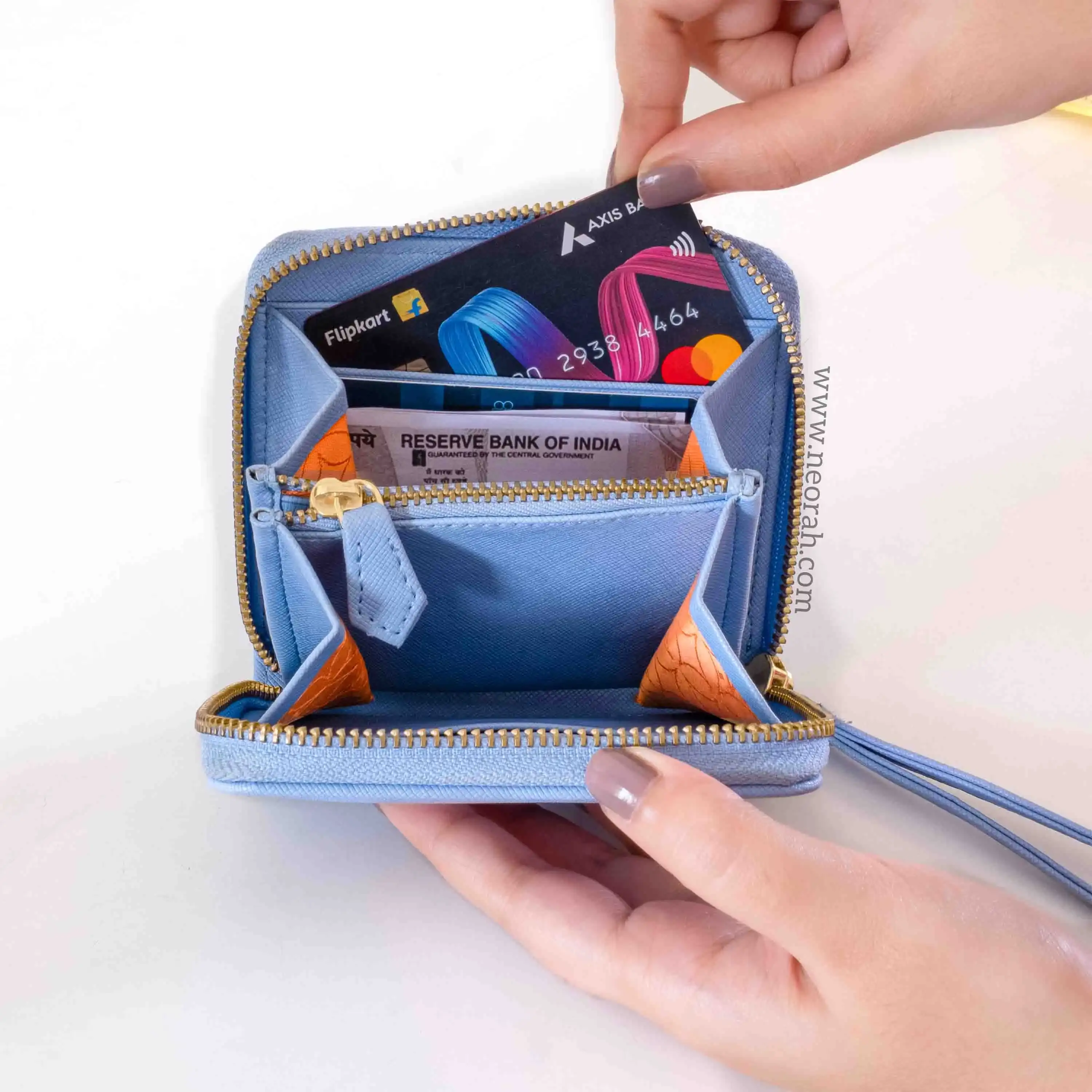 BIJOU - WOMEN ZIP AROUND WALLET WITH WRISTLET - Image 78