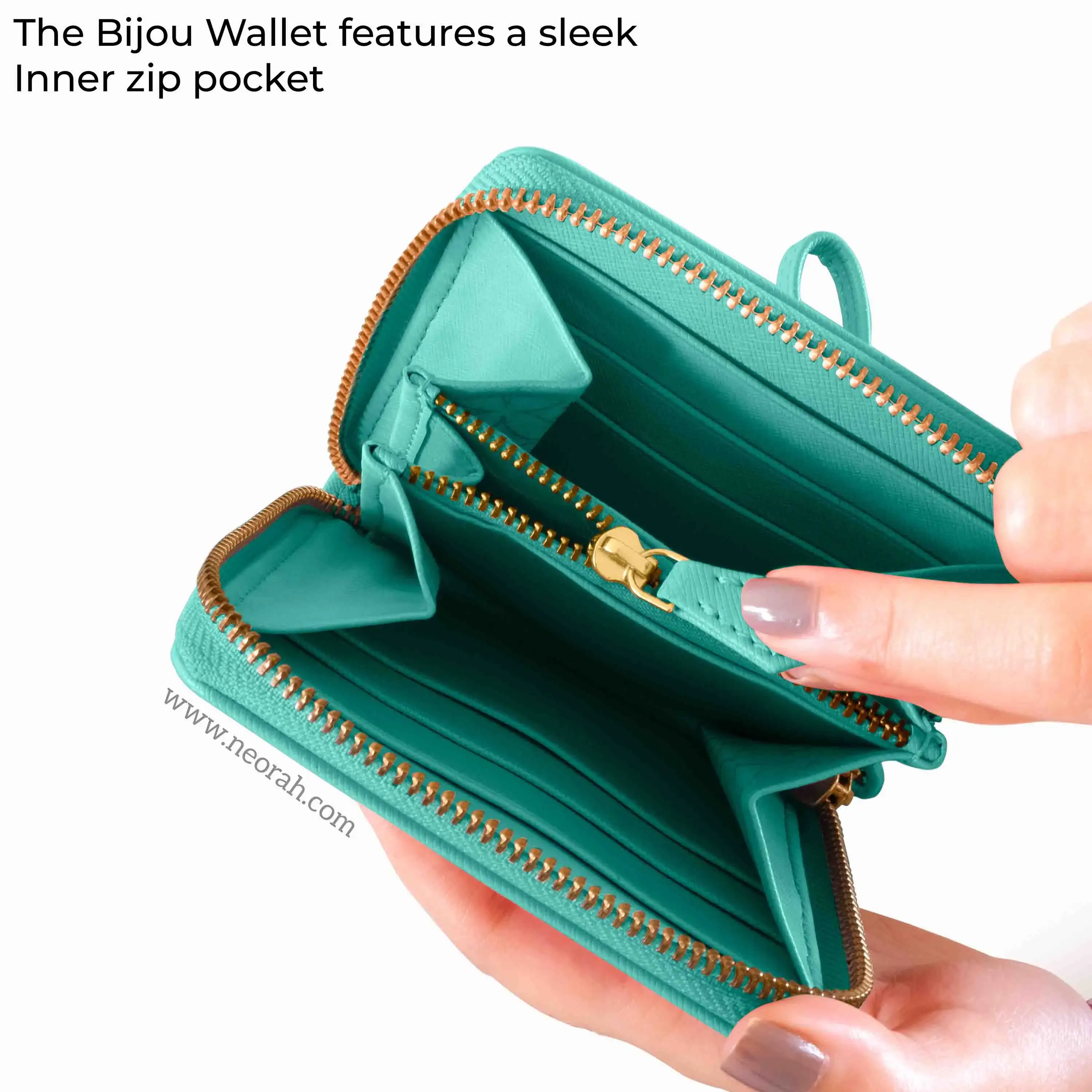 BIJOU - WOMEN ZIP AROUND WALLET WITH WRISTLET - Image 82