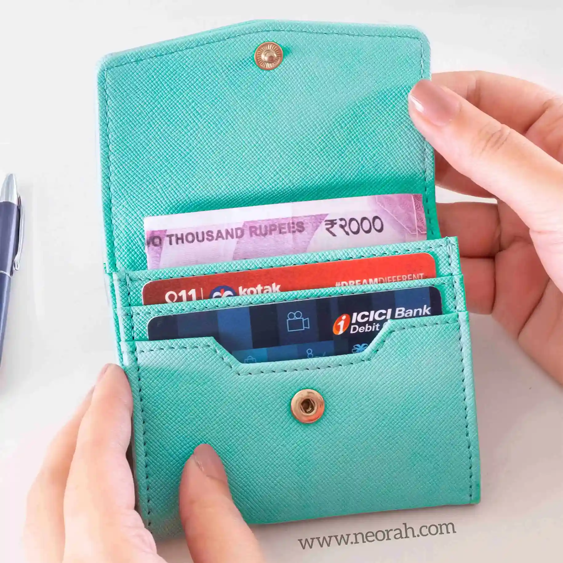 CARD WALLET WITH SNAP - Image 108