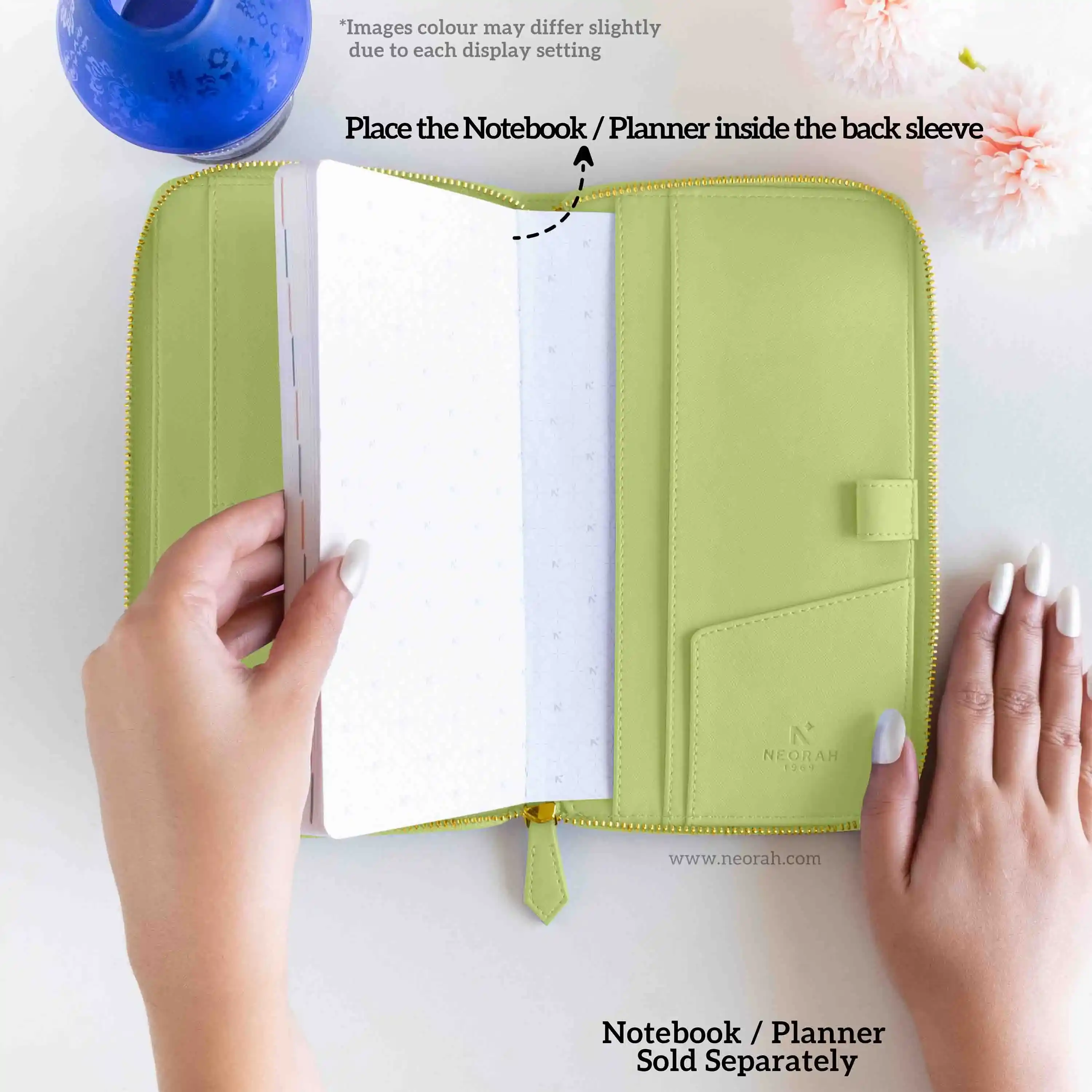 PETITE - REFILLABLE QUILTED ORGANISER SLEEVE - ZIP - Image 20